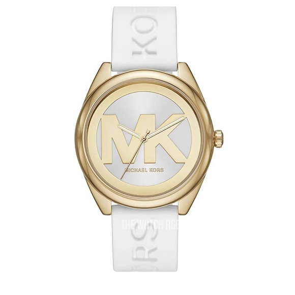 Michael Kors Gold and White Watch - Picture 1 of 4